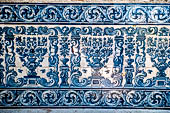 Azulejos nel centro storico di Sintra, Portogallo